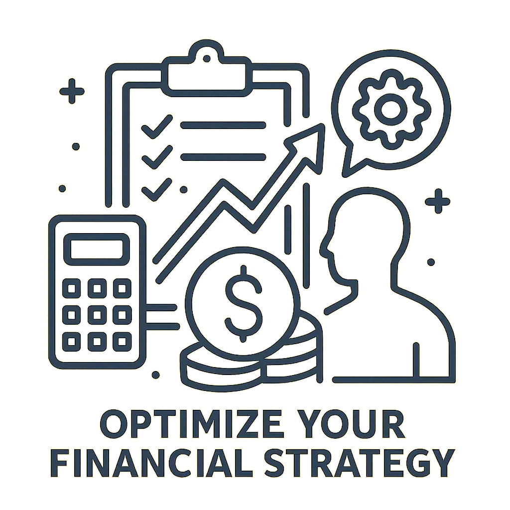 Optimize your financial strategy illustration