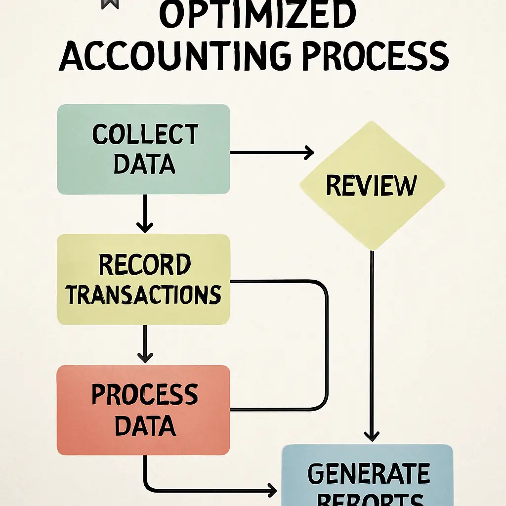Flowchart of optimized accounting process steps